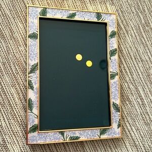 Rifle Paper Co Hydrangea Picture Frame NWOT. Fits 4x6 in photo